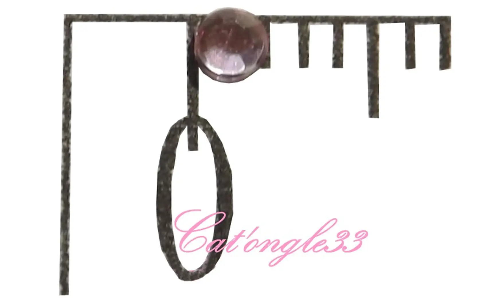 Strass rond rose clair 2mm
