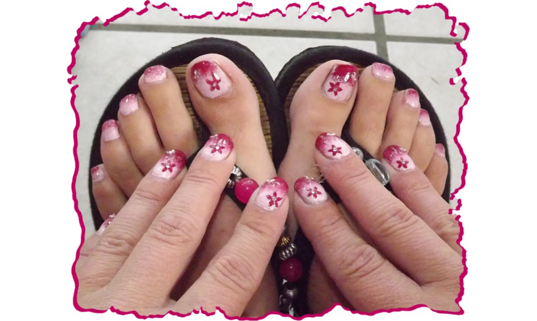 Strass rond rose clair 2mm