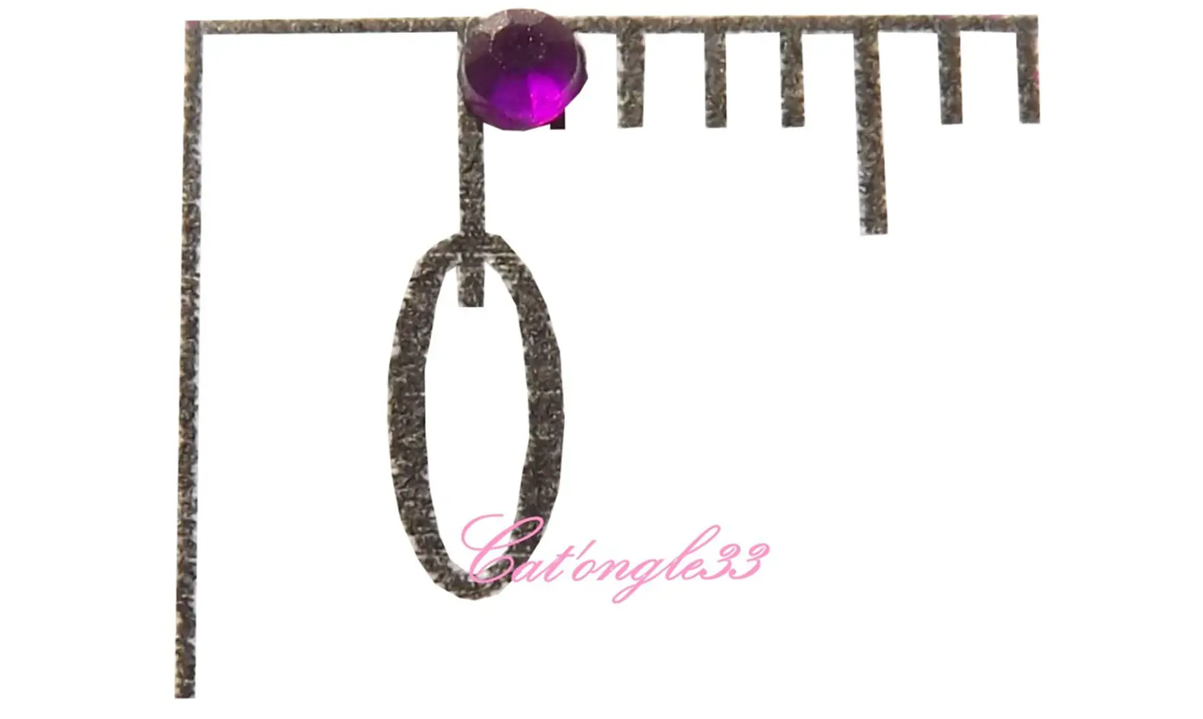 Strass rond violet 1,5mm