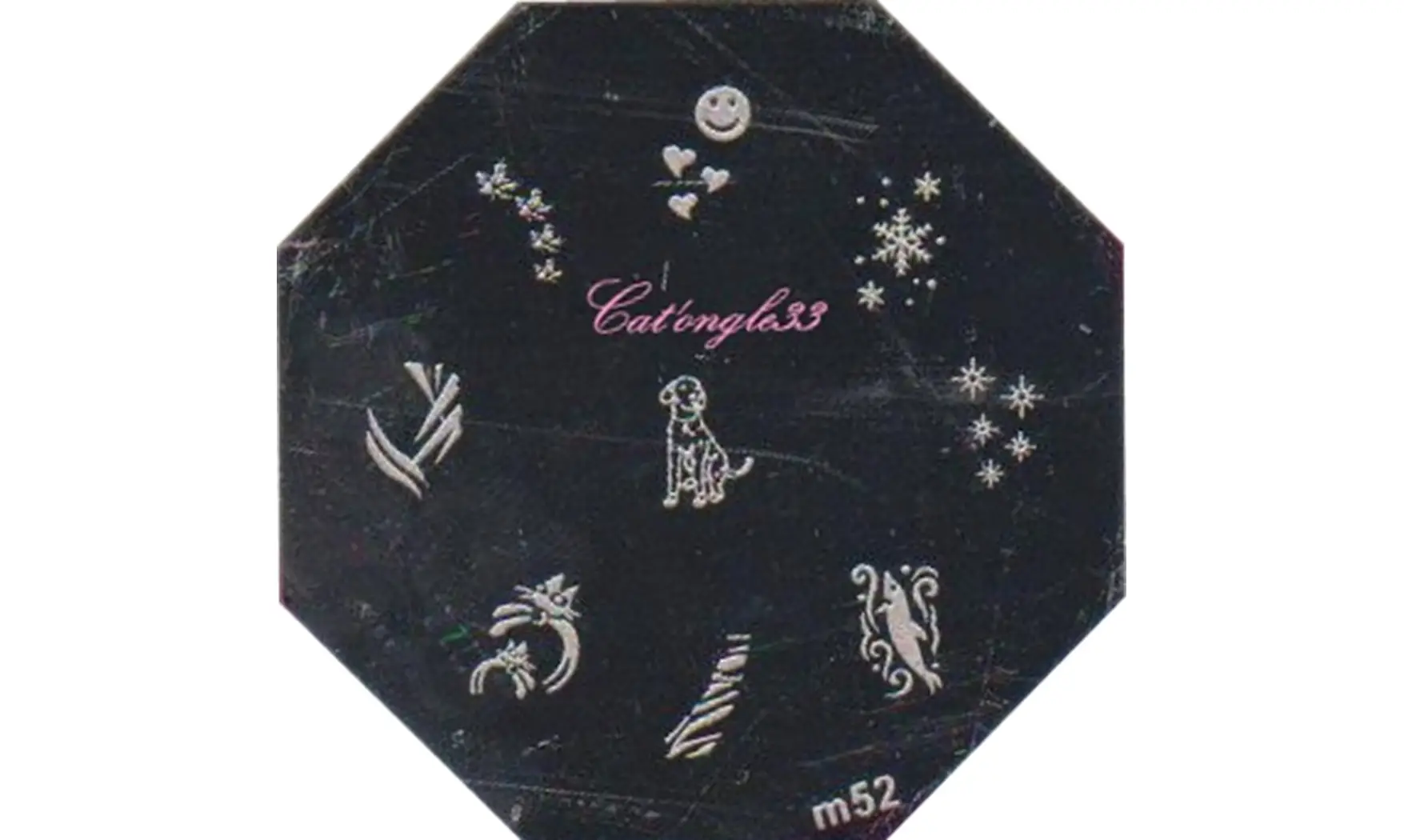 Plaque stamping M52 nail art