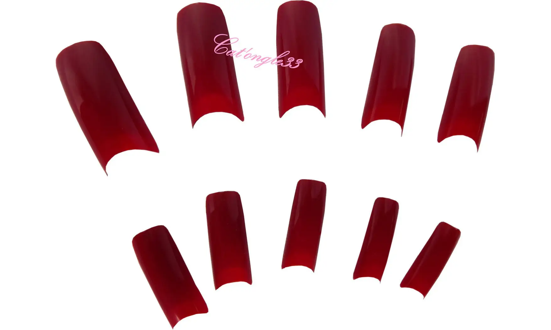 Capsules tips french rouge