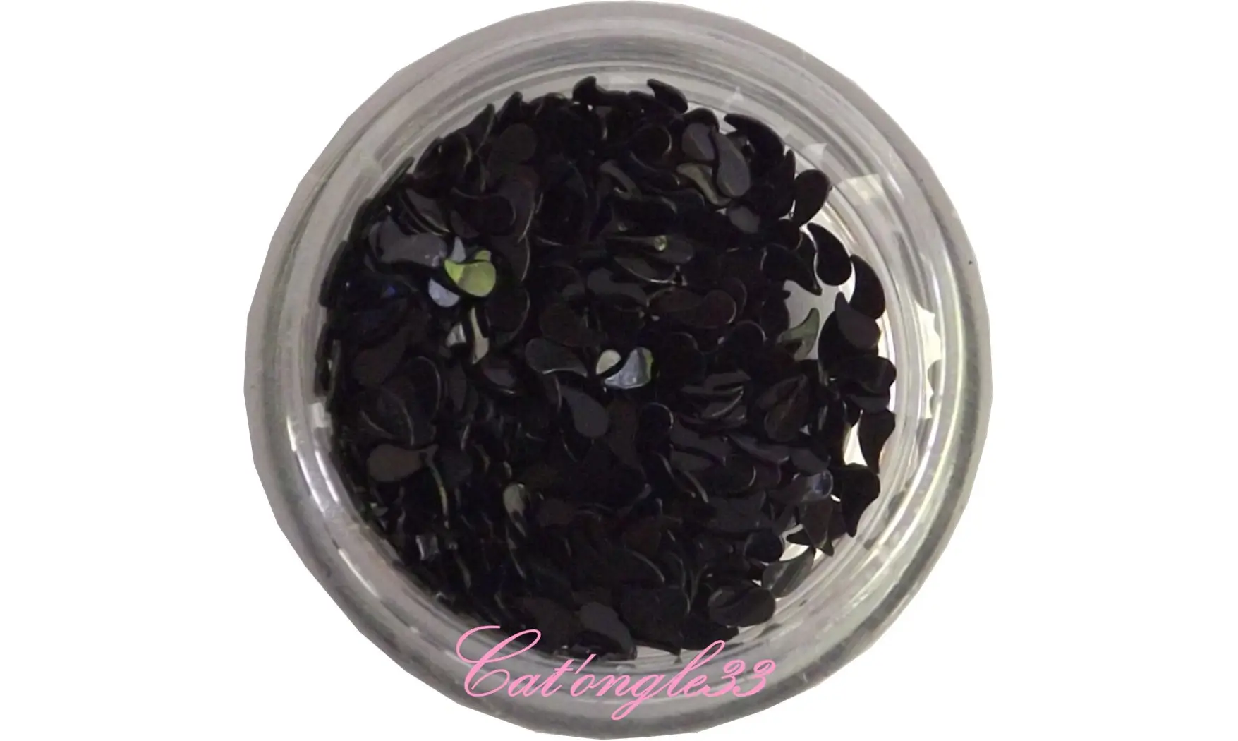 Dazzling hologramme larme noir