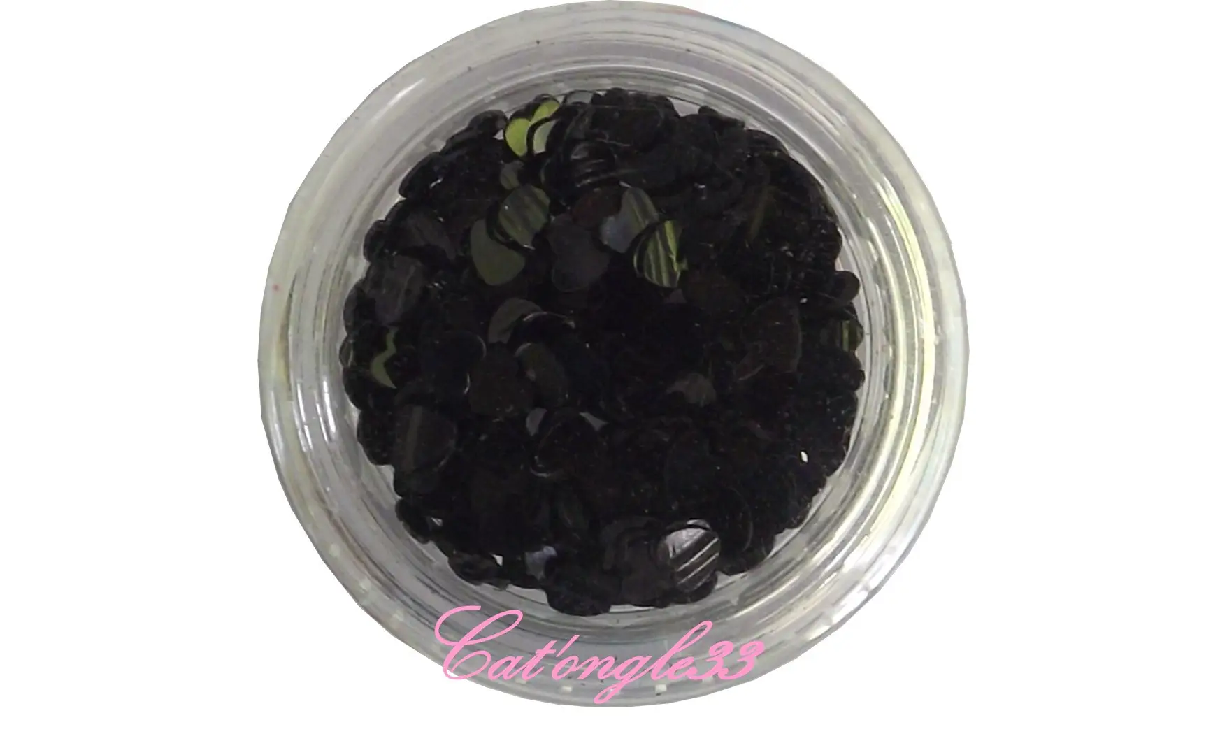 Dazzling hologramme coeur noir