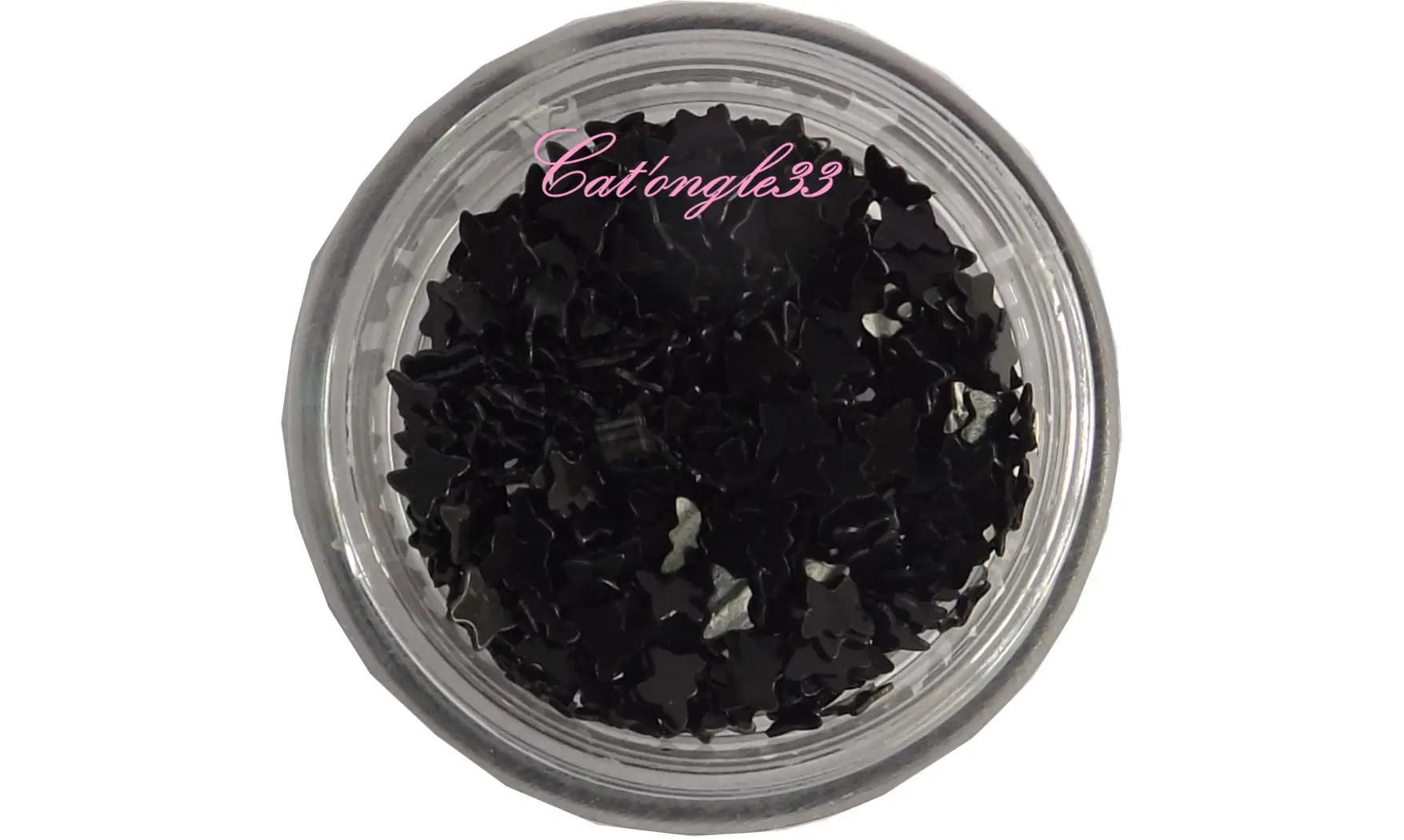 Dazzling hologramme papillon noir