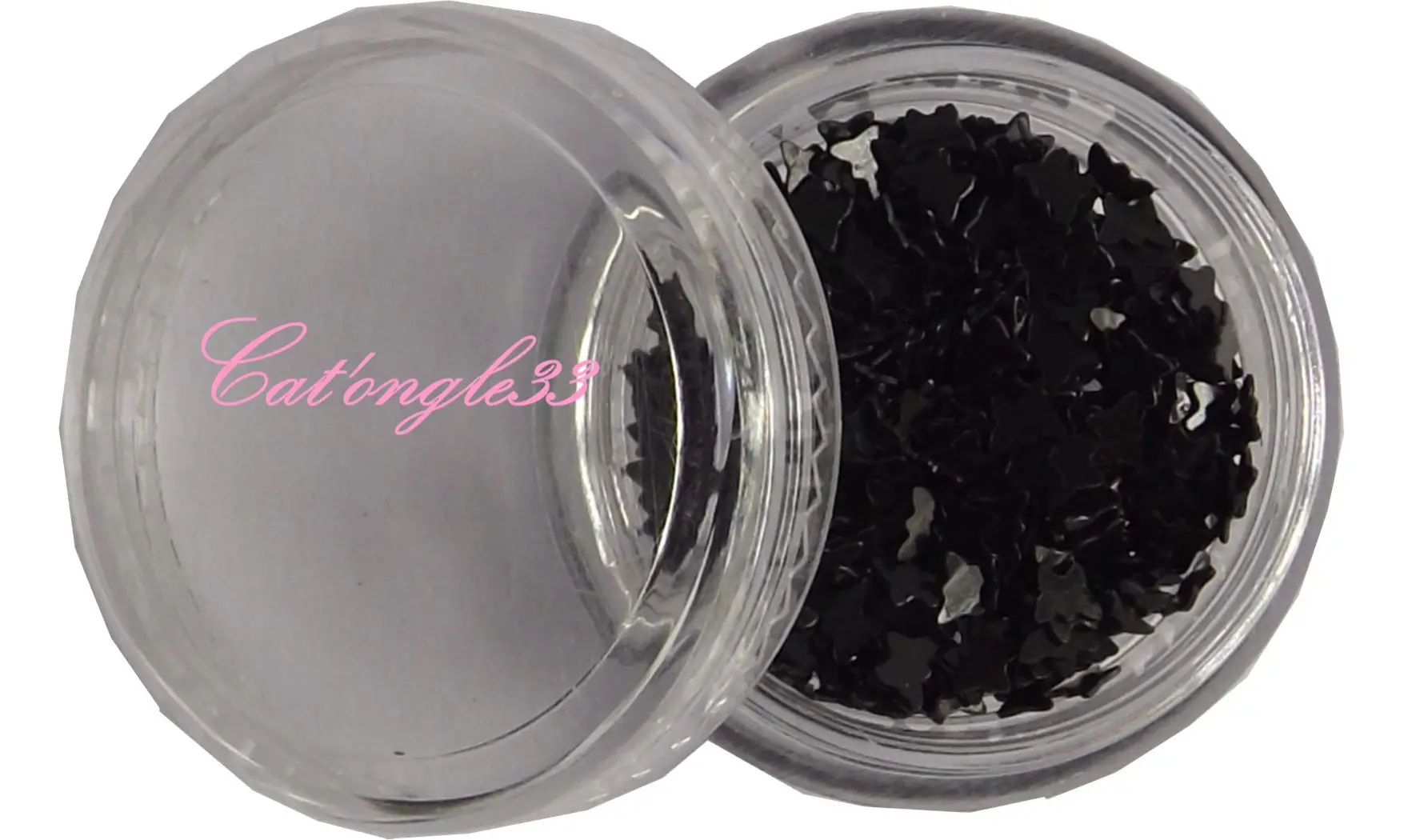 Dazzling hologramme papillon noir