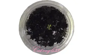 Dazzling hologramme fleurs noir