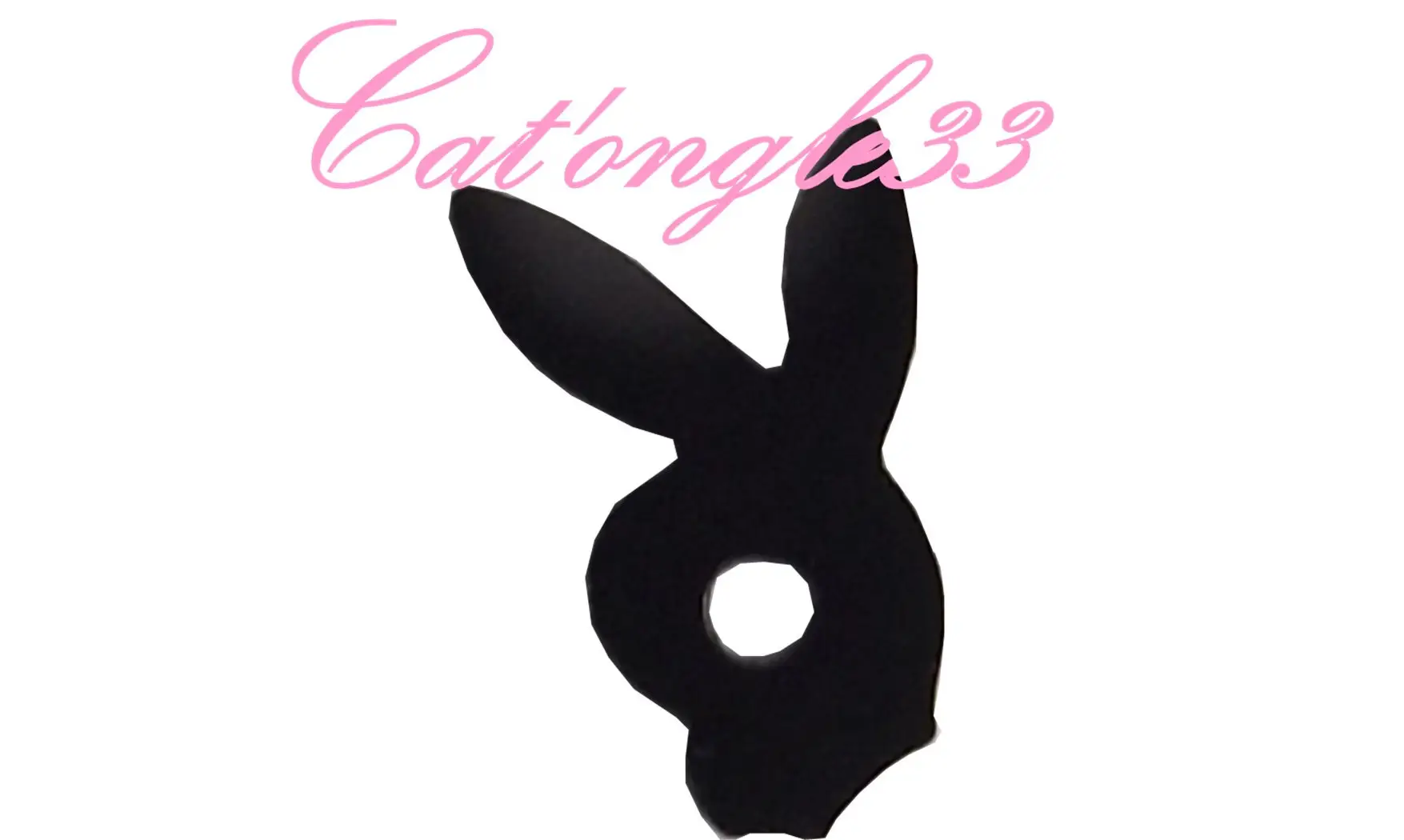 Dazzling hologramme lapin noir
