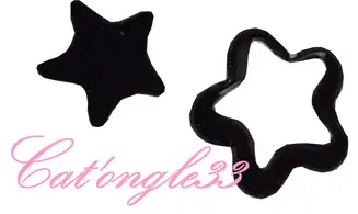 Dazzling hologramme fleur/étoile noir