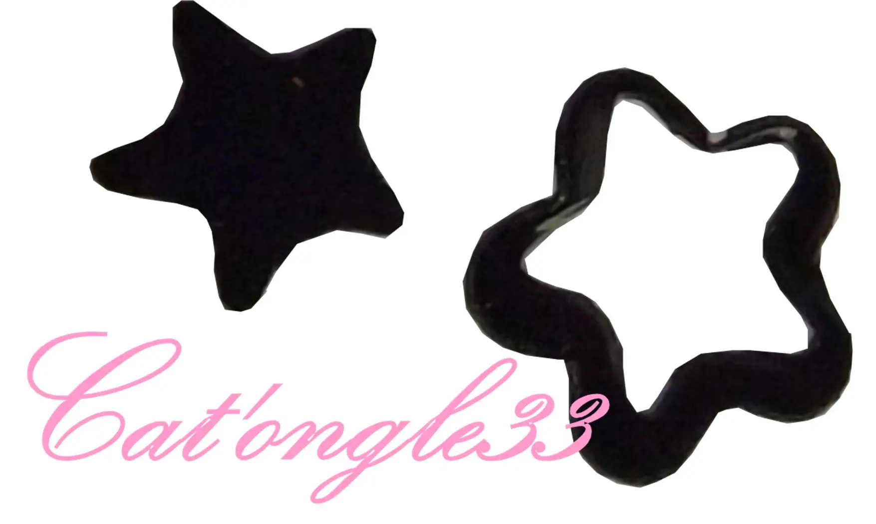 Dazzling hologramme fleur/étoile noir