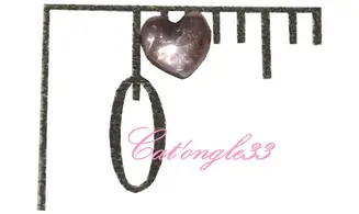 Strass cœur rose clair