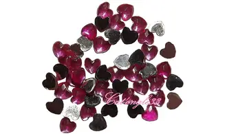 Strass cœur rose
