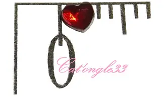 Strass cœur rouge