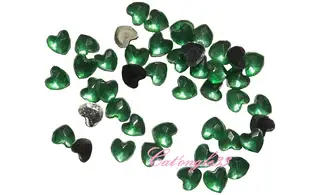 Strass cœur vert