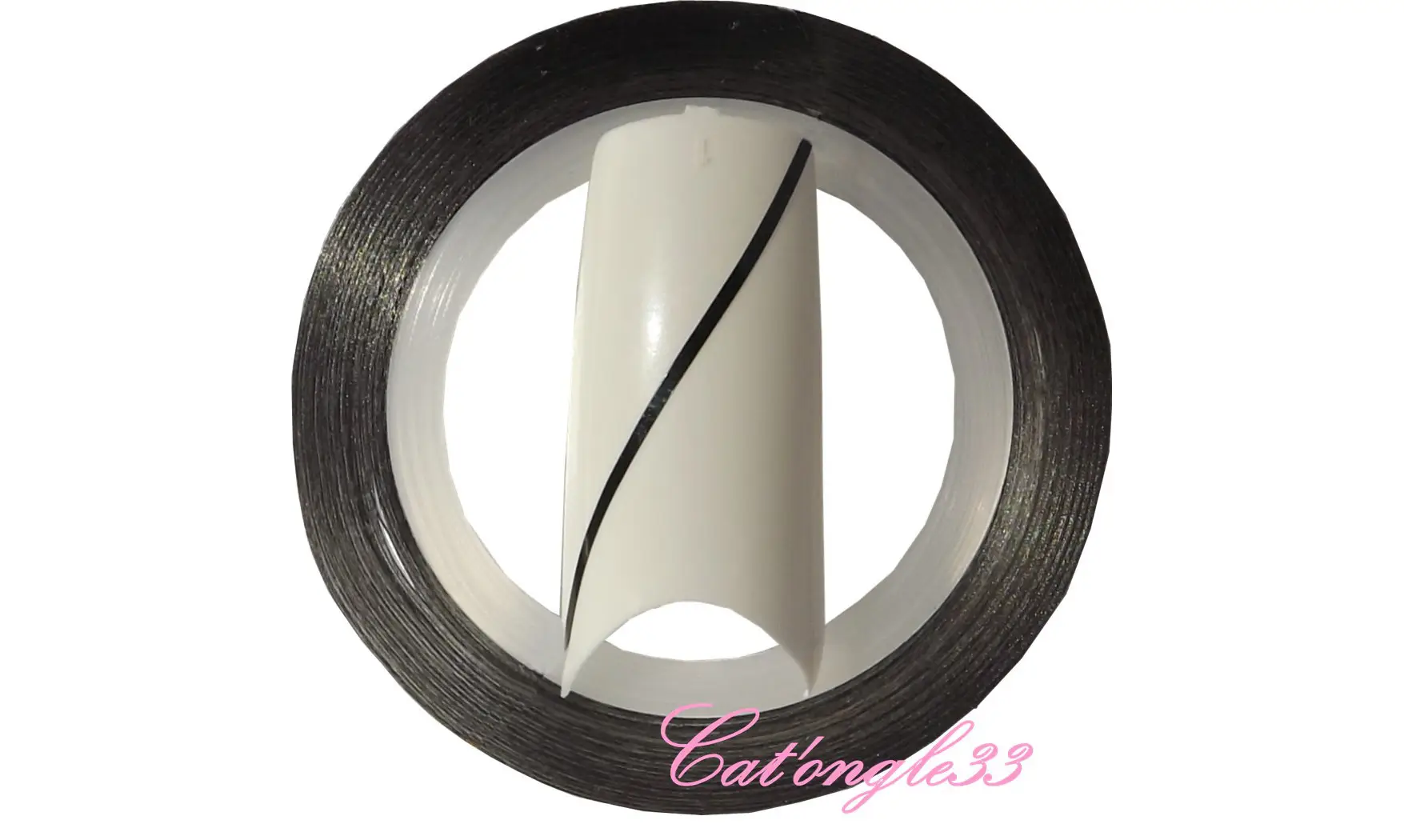 Striping tape noir fil autocollant